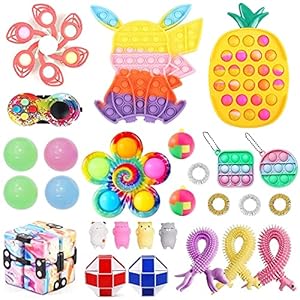 32 Stks TIK Tok Fidget Toys Pack Goedkope Sensorische Fidget Speelgoed Push Pop Bubble Toy Stress Angst Relief Speelgoed…