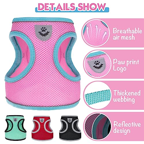 SCENEREAL-Cat-Harness-and-Leash-Set-Escape-Proof-Adjustable-Soft-Air-Mesh-Cat-Harnesses-for-Girls-Boys-Reflective-Light-Cat-Vest-for-Kitten-Puppy-Rabbit-Pet-Vest-Harnesses-for-Small-Medium-Big-Cats