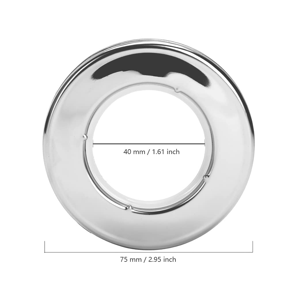 Kuasting Curtain Grommets Surface Stainless Steel 10 Pack Metal Curtain Eyelet 1.65“ (1-9/16