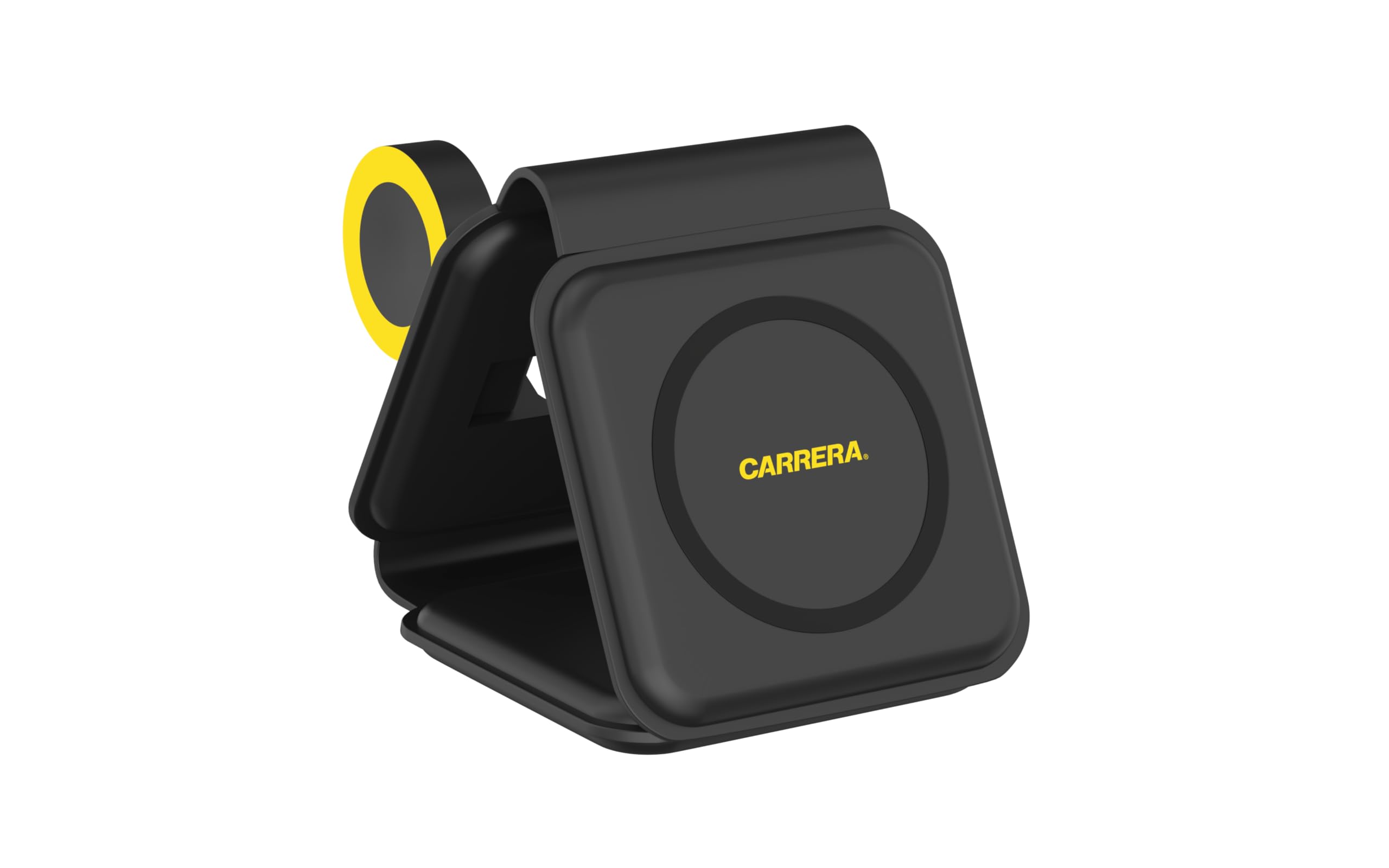 CARRERA Magnetyczny stojak na ładowarkę 3 w 1 22,5 W CWC-234, szybkie ładowanie 15 W do telefonu, 5 W do słuchawek, 2,5 W do zegarka, kabel typu C w zestawie, kompatybilny z wieloma urządzeniami