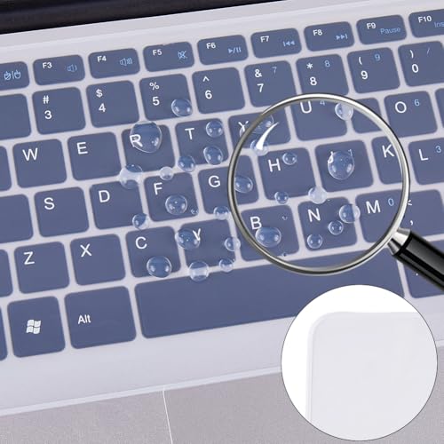 Protector de Teclado Transparente Universal Silicona 2 Pcs miniatura 3