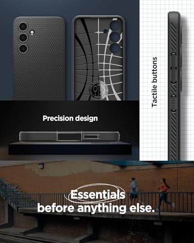 Image of Spigen for Galaxy S24 FE Case, Liquid Air [No Magnet Ring] [Military-Grade Protection] - Matte Black
