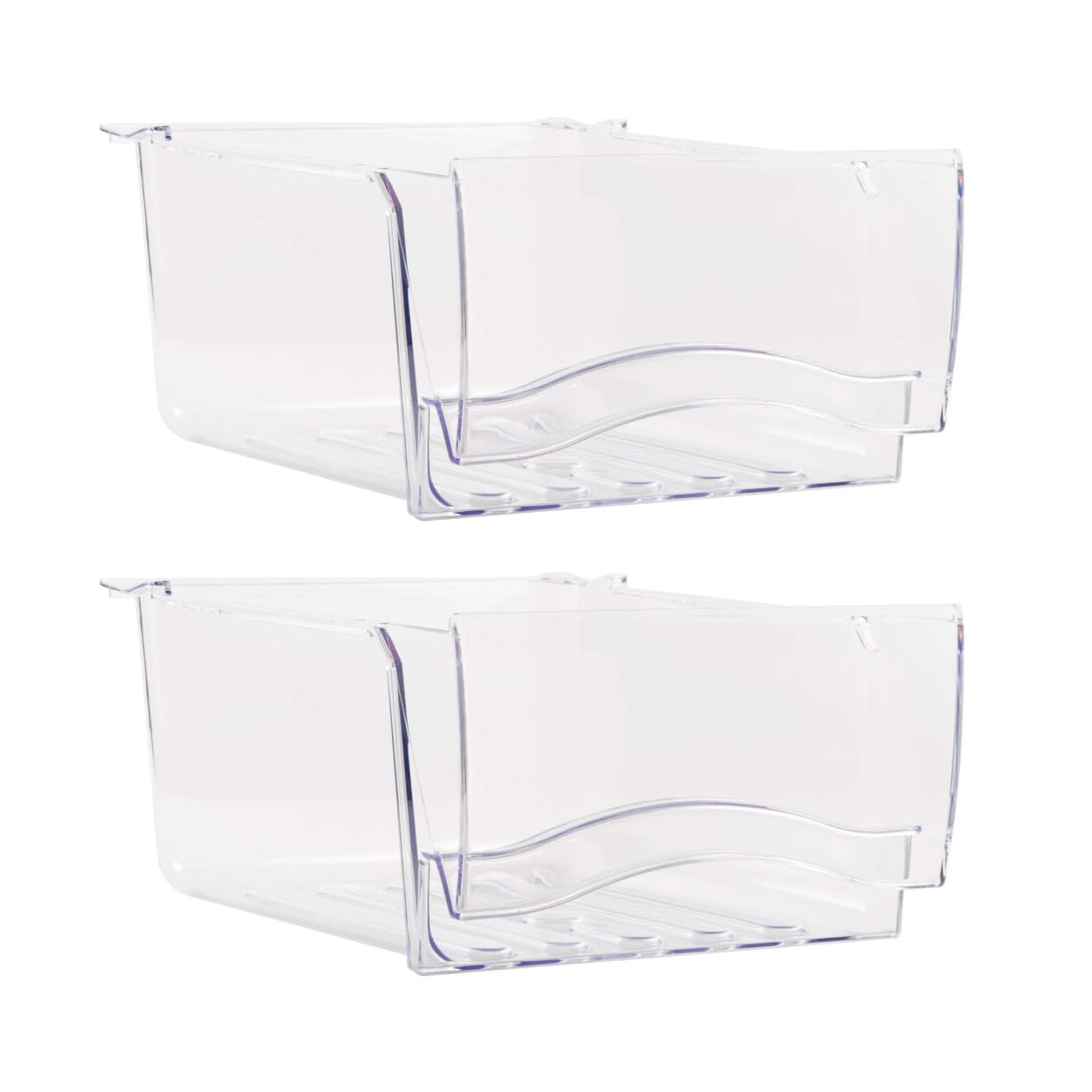 FIXIT PARTS US-Based Supplier - WR32X21098 Crisper Drawer Assembly SET OF 2 Crockery Baskets - Compatible With GE Refrigerator - Replaces 3280696