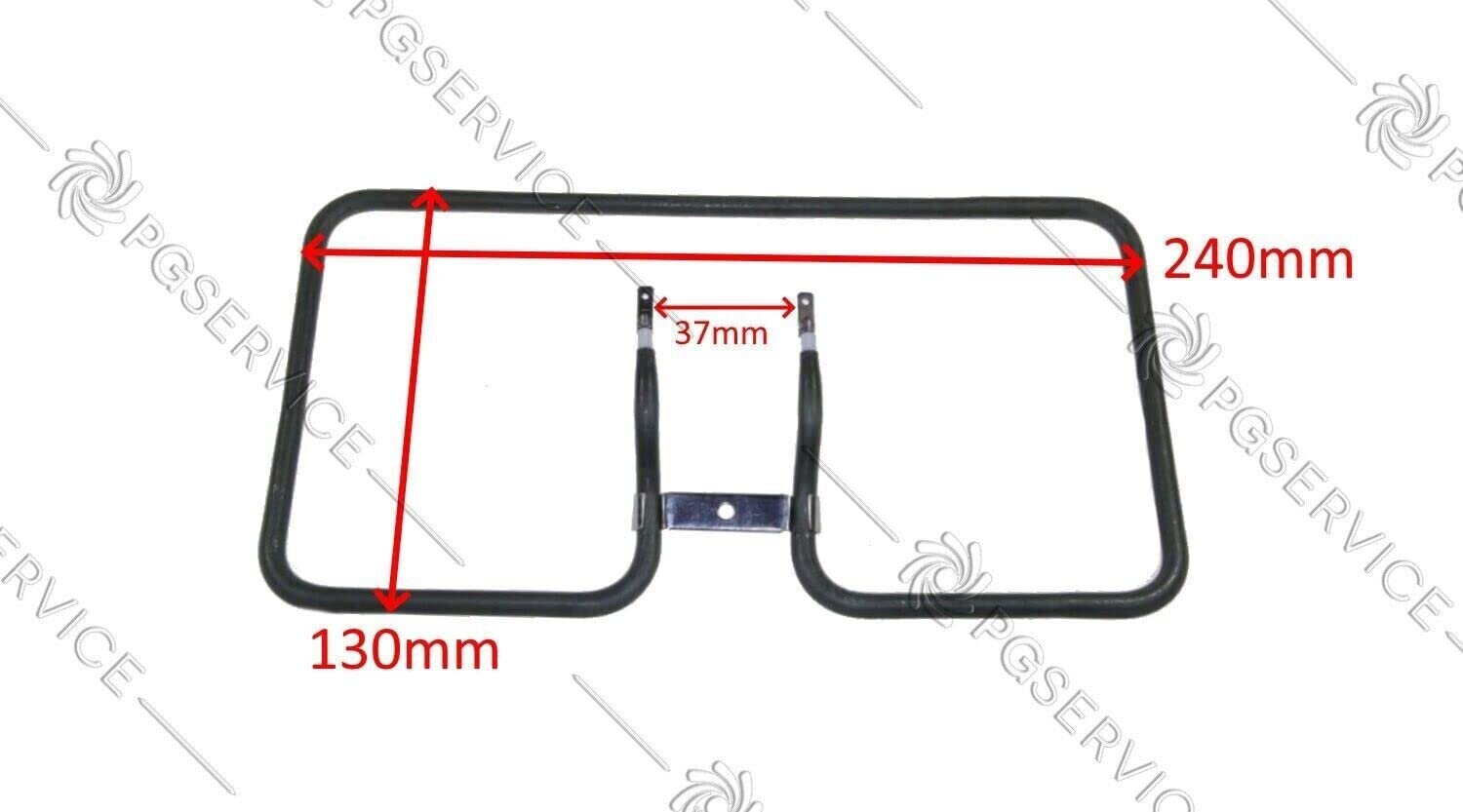 Tefal Resistencia 240mm 230V 850W Cuadrícula Comfort Ultracompacto GC301 GC302