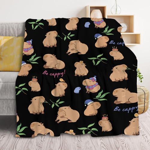 Couverture capybara toutes saisons plaid doux 150 x 200 cm - 6