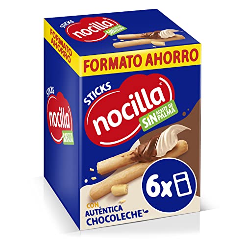 Nocilla Sticks Chocoleche Pack de 6 Raciones de 30g