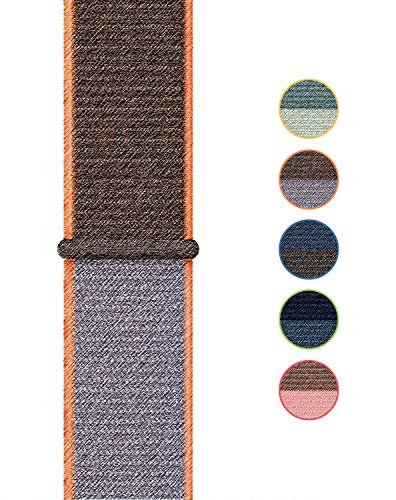 Vandarui Correa Compatible con Series 5/Series 4/Series 3/Series 2/Series 1, Nylon Pulseras de Repuesto (38mm/40mm, Vitamina C)