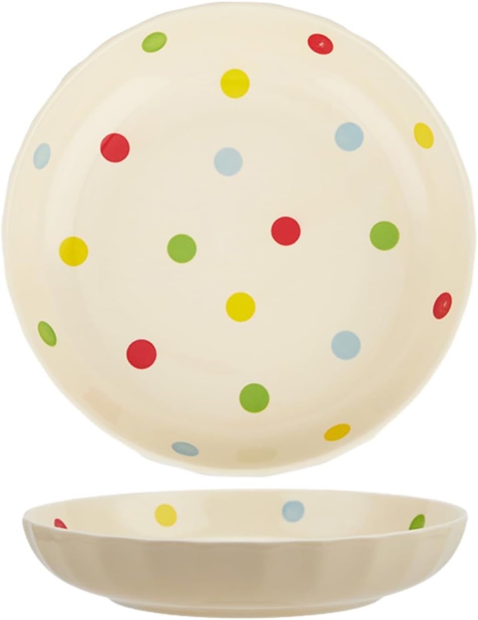 Ceramic love polka-dot hat plate home fresh and exquisite personality-polka-dot 8-inch disc
