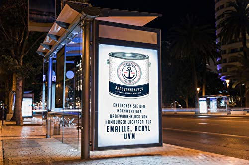 Badlak glanzend wit RAL 9010 badcoating emaille kleur // Hamburger Lack-Profi (1 L) - Image 3