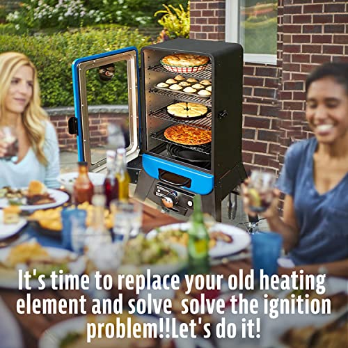 Grill Heating Element Replacement Part For Pit Boss Electric Smoker 2 Series Analog & 3 Series Digital Electric Vertical Smoker, 120V, 1650W #TOP5