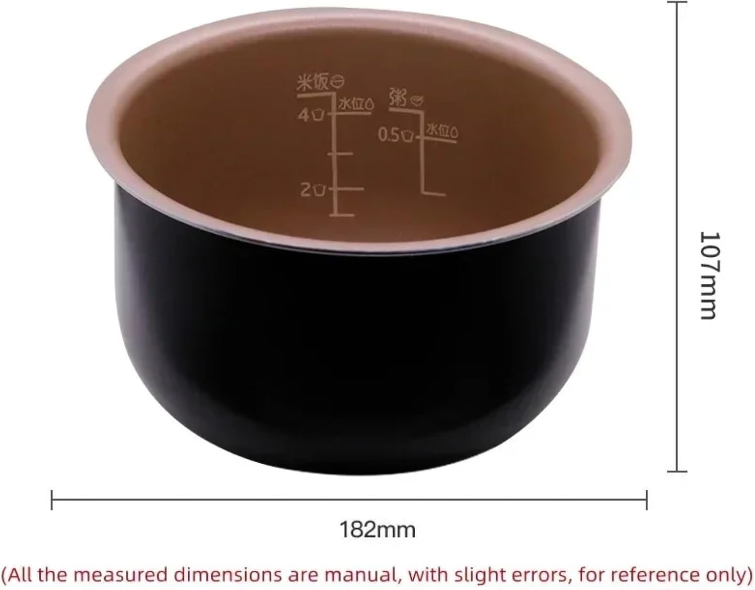 Non-Stick Rice Cooker Inner Bowl, Compatible With Philips HD3060 HD3061 HD3160 HD3161 HD3070 HD3071, Cookware Parts Accessory