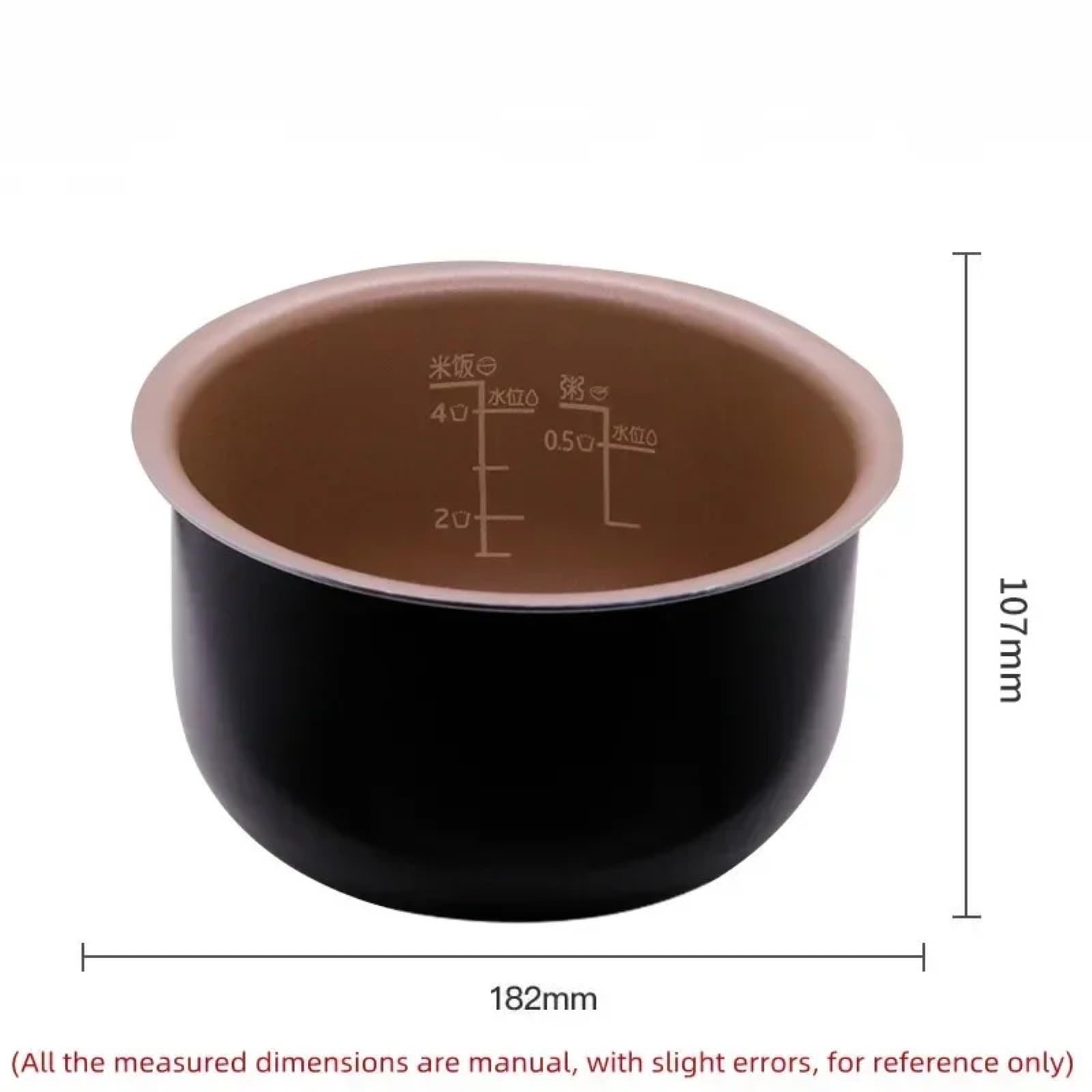 Antihaftbeschichtete Innenschale for Reiskocher, kompatibel mit Philips HD3060 HD3061 HD3160 HD3161 HD3070 HD3071, Zubehör for Kochgeschirrteile