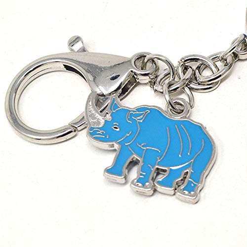 Juanxian Amulette anti-vol Feng Shui avec rhinocéros bleus et éléphant W4138 – vue 5