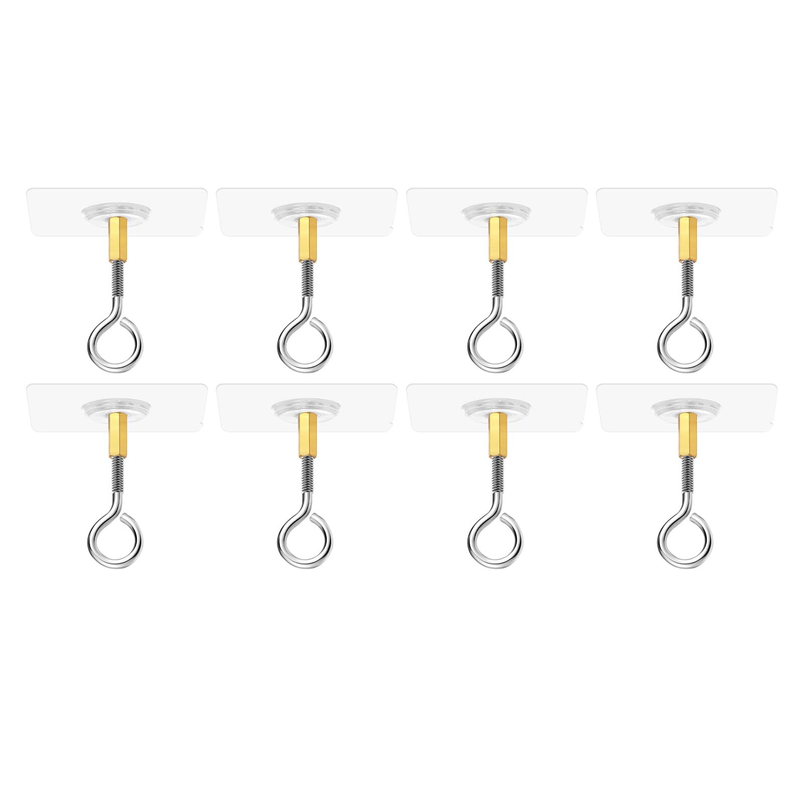 Kaeltsyn B Multipurpose Adhesive Ceiling Hooks For Winds Chimes Planter Lights Transparency Water Resistant Plant Hanger For Wall Wall Mounts For Hanging Alloons Wind Chimes