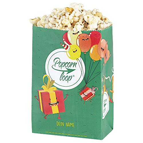 La Original Palomitas Loop Papel Palomitas Bolsas en Monster diseño 4 x 15 Paquetes 60 Unidades en Total Niños Cumpleaños Mickey Mouse