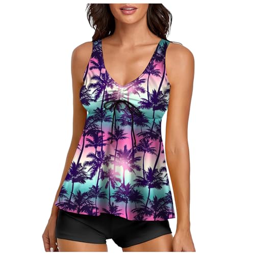 Maillot de bain deux pièces haute ensemble tankini pour femmes élégantes