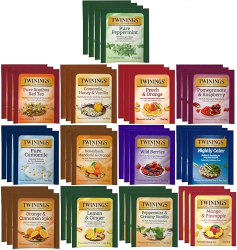 Twinings Tea Herbal Variety Gift Box, Naturally Caffeine-Free...