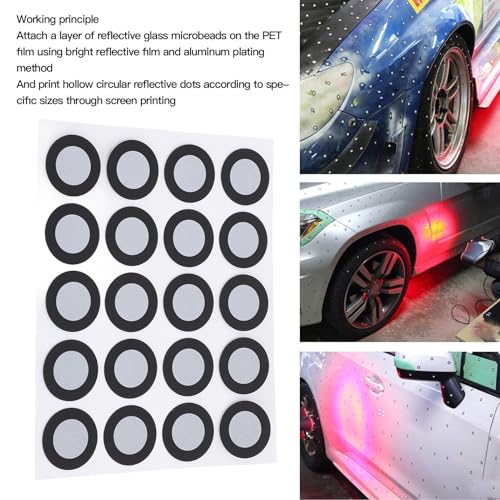 200 Stück 3D-Scan-Marker, 12 Mm, 3D-Scanner-Markierungspunkte, Hohes Reflexionsvermögen für 3D-Scan- und Bewegungsverfolgungsziele für die Ausbildung in der Automobil-, Luft- und