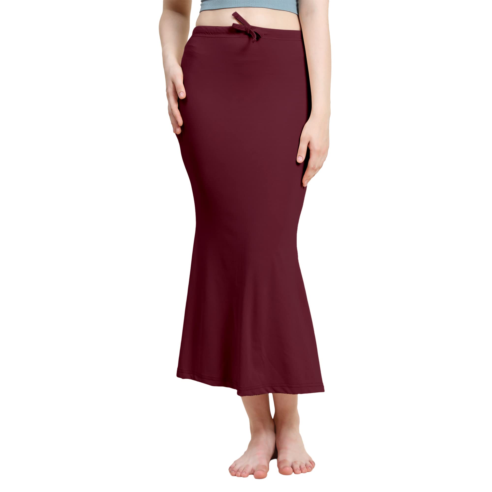 Jaanvi fashion Lycra-Saree Shapewear Petticoat für Damen, Baumwollmischung, Petticoat, Röcke für Damen, figurformendes Kleid für Saree