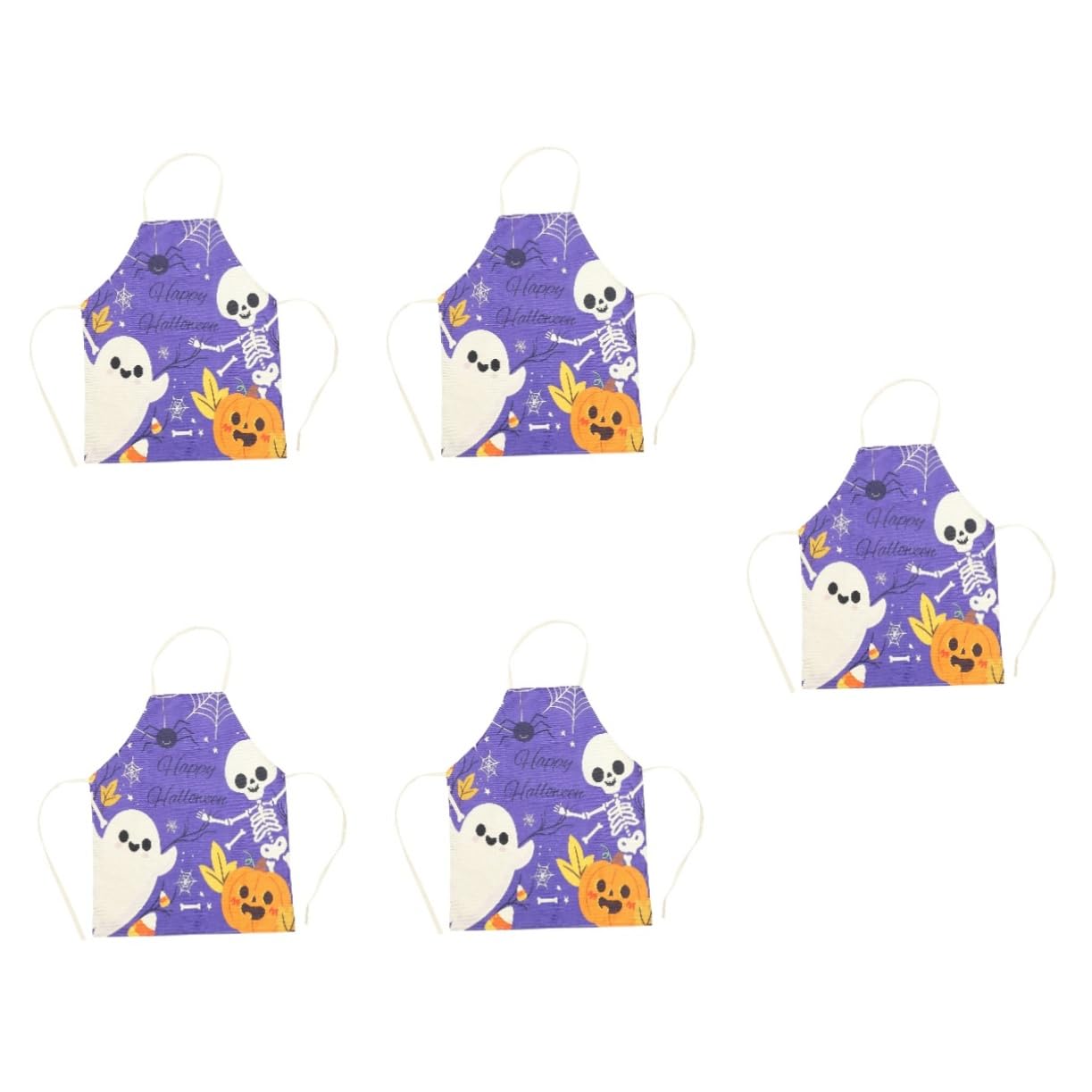 Alipis Lot De 5 Tabliers De Cuisine En Polyester Pour Halloween Idéal Pour La Famille