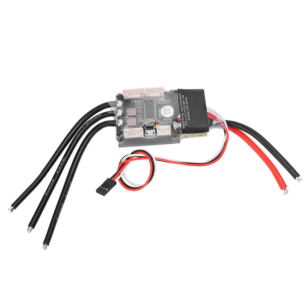 FTVOGUE Elektryczny Regulator Prędkości Aluminiowy Anodowany Grzejnik Mini FSESC4.20 50A Moduł ESC dla Robota Elektroniczny z Kompaktowym Kontrolerem Rozpraszającym Ciepło