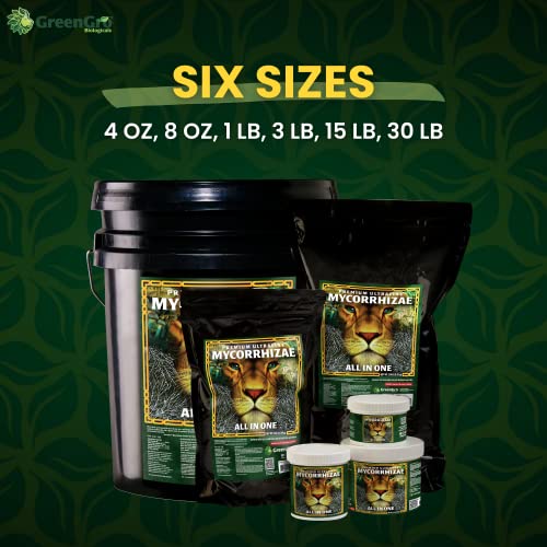 Greengro Premium Ultrafine Myco Fertilizer - Mycorrhizal Fungi Root Enhancer For Indoor & Outdoor Plants/Plant Food Blend For Hydroponic Gardens/Bigger, Stronger, Healthier Roots #TOP1