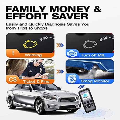 Image of Autel OBD2 Scanner Diagnostic Code Reader ML629 - ABS /SRS /Engine /Transmission MaxiLink 629 Car Diagnostic Tool DTC Lookup AutoVIN Mechanic Car OBDii for Vehicle Engine /Transmission /AirBag /Brake System