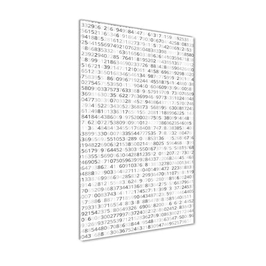 Tulup akrylmålning 60x120cm - Modern Deco-Glas Bild Med målning på akrylglas - Dekoration Lägenhet Kök Och Vardagsrum Skriv Ut - binär kod