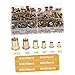 Luxshiny 500 Pcs Carbon Steel Rivet Nuts Threaded Inserts Kit M3 M4 M5 M6 M8 M10 with Assorted Sizes for Metal Fastening and Industrial Assembly