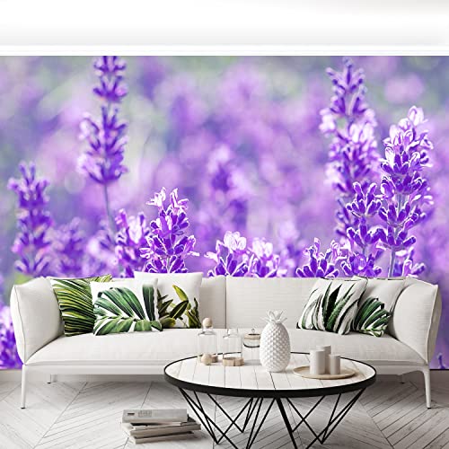 Papier peint moderne Tulup 312x219cm lavande violette pour la maison