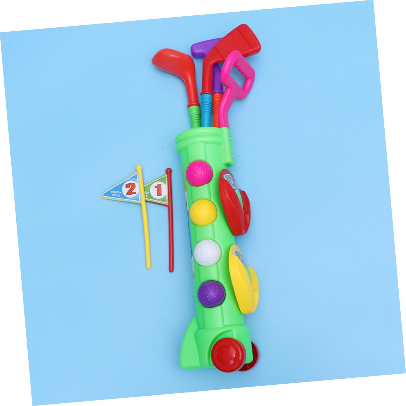 Hohopeti 2 set Giochi da Golf in Plastica per Adulti Gioco Sportivo Educativo per Divertimento Indoor e Outdoor Attività Genitore-figlio per Sviluppo Motorio e Creatività Giocattolo