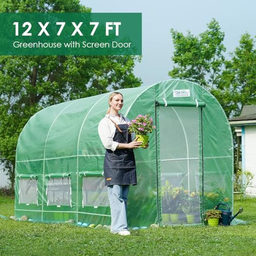 image for Quictent 12x6.6x6.6FT Fast Setup Greenhouse for Outdoors (QUIC-Install
