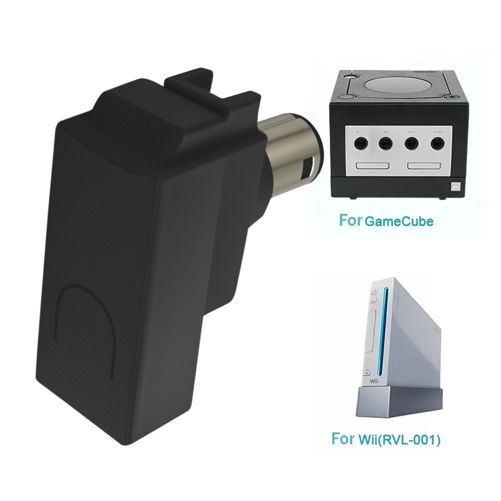 BT Controller Kabelloser Adapter für Game mit Empfänger Low Latency, kompatibel mit Wave Bird Controller