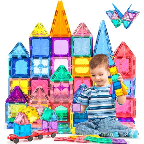Juguetes para Niños de 2 a 3 Años: Las Mejores Novedades para Fomentar el Desarrollo COOLJOYA Construcciones Magneticas Niños | Bloques Magneticos Construccion Niños | Creatividad Juguetes Educativos para 3 4 5 6 7 Años (Dos Ruedas)