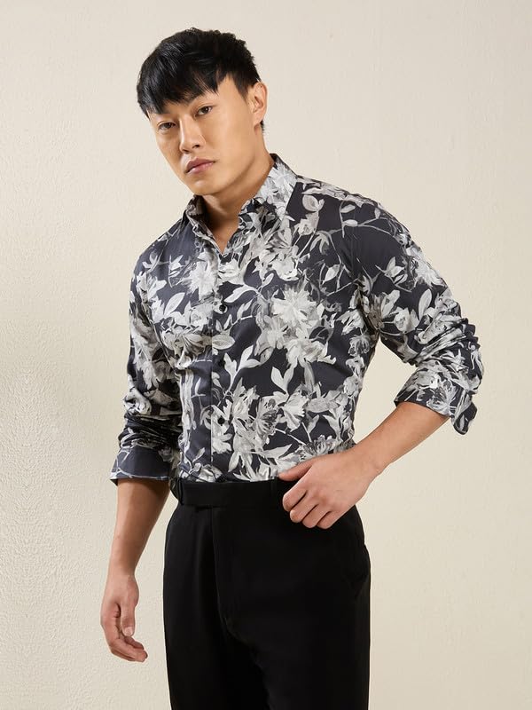 Image of MARK & ALBERT Men's Slim Fit Cotton Formal Shirt