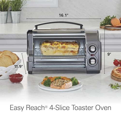 Hamilton Beach Easy Reach 4 Slice Countertop Toaster Oven - image 8