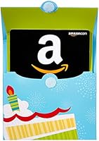 Amazon.com Gift Cards in a Birthday Reveal (Classic Black Card Design)