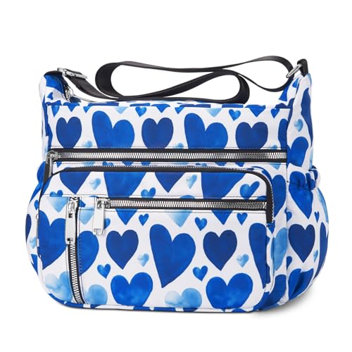 Image of NPBAG Crossbody Bag for Women, Shoulder Purse Handbag Messenger Bag, Trendy Pocketbooks, Waterproof and Multi-Pockets