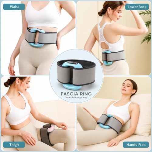 Image of Bitronix Belly Fat Burner Massage Belt for Women and Men, Slim Electric Fascia Pulse Massager with Warming Mode, 3 Action Settings, 5 Power Grades, LED Indicator and Adjustable Body Wrap (multicolor)