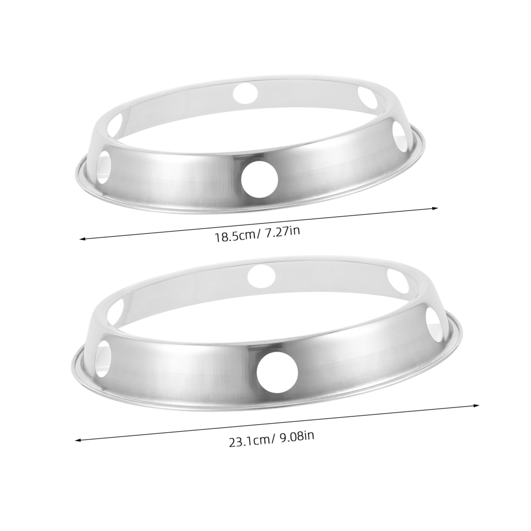 KICHOUSE 2pcs Camping Wok Holder Stand Wok Rack for Countertops Outdoor Cooking and Kitchen Use Sturdy Support for Gas Hob Frying Pans