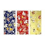 【Amazon.co.jp 限定】和紙かわ澄 特撰 京 友禅和紙 お年玉 万円袋 干支 午 3色各1枚 3枚入