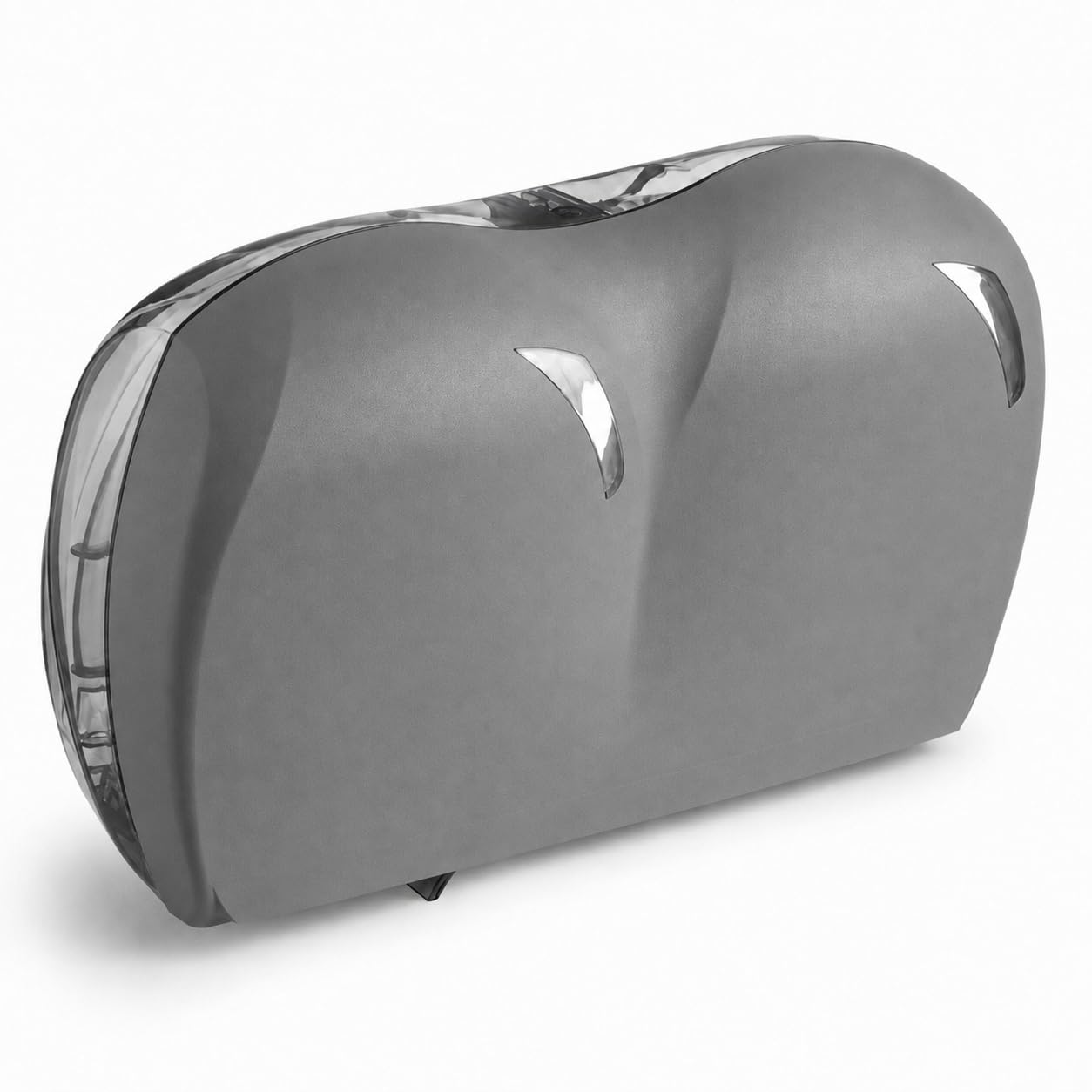 Stone Double-Roll Jumbo Toilet Paper Dispenser by Glownary – Gray