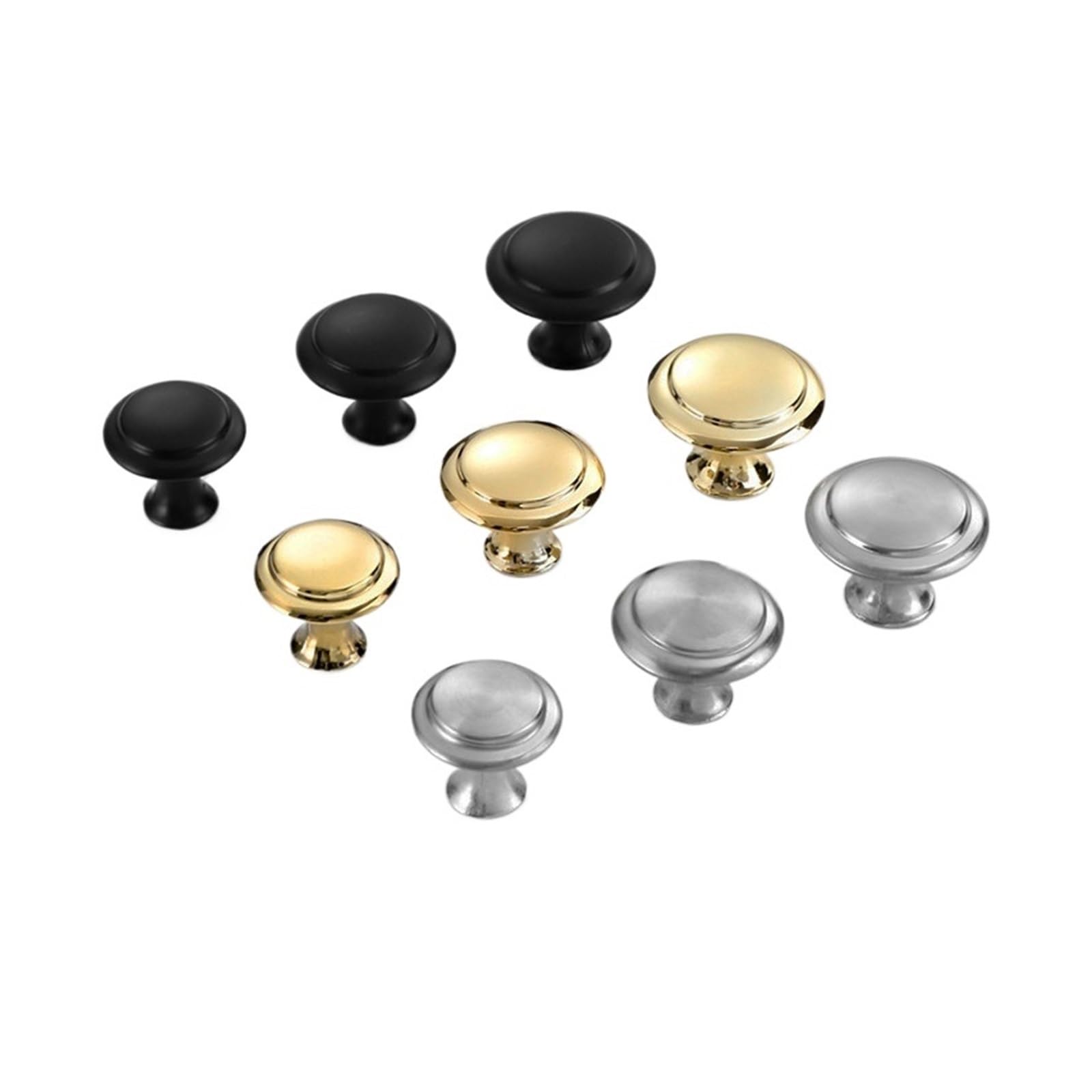 Dunsby Silvery 23Mm Cupboard Handles 4Pcs Cabinet Dresser Knobs Drawer Zinc Alloy Pulls Door Handles For Drawers(Silvery 23Mm)