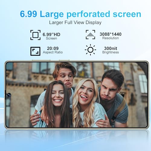 Image of S25 Ultra 5G Unlocked Smartphone,12GB+512GB Fully Cell Phone for Android 14, 6.99 inch Unlocked Cell Phone, 7000mAh, 68MP+108MP Dual Camera /Dual SIM /Fingerprint Lock /Face,Cyan