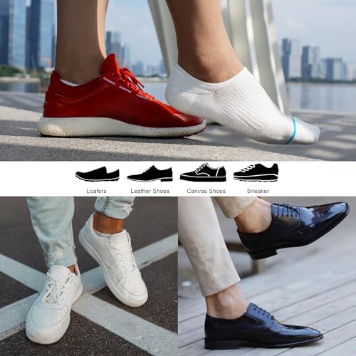 Image of Silver No Show Socks Men Women Anti-Odor&Blister Moisture Wicking Performance Athletic Running Compression Sock