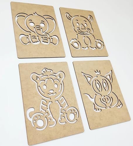 Image of Cliths Montessori Safari Animals Template - 17 Line Templates for Learning About African Wildlife