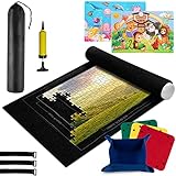 【Kit ideal ideal】 En comparación con otros productos, nuestra alfombrilla de rompecabezas contiene todos los accesorios: 1x alfombrilla de fieltro antideslizante, 1 x tubo de inflado, 1 x bomba manual, 1 x bolsa de almacenamiento, 3 x cinta de velcro ajustable, 4 x compartimentos de clasificación, 2 x rompecabezas de madera para niños. Tenga en cuenta que el paquete no contiene un rompecabezas.
