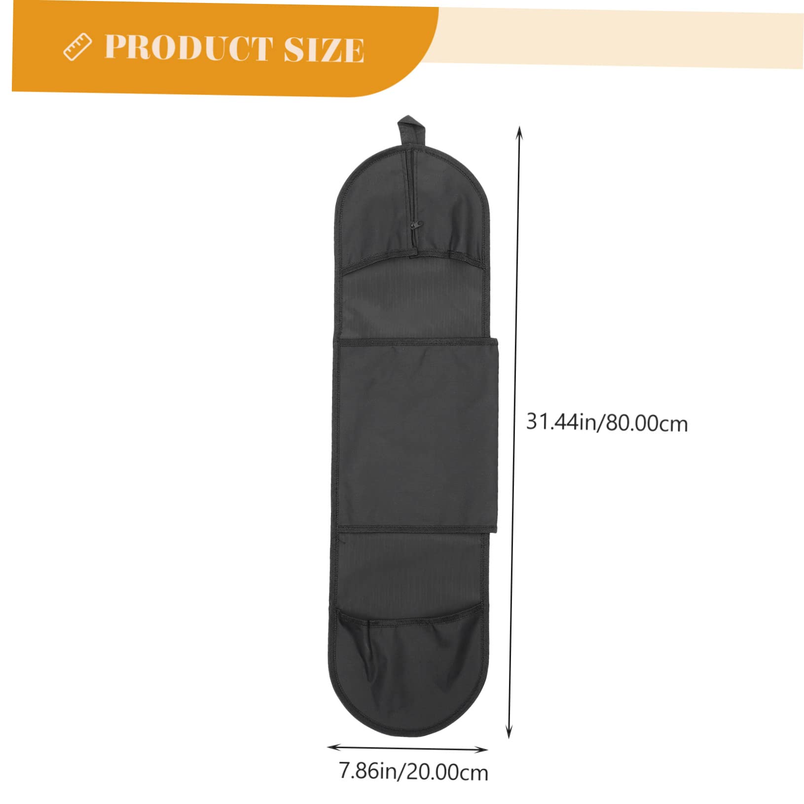 ibasenice 2 Pack Skateboard Carrying Bag Multifunctional Pouch Zipper Closure Shoulder Holder