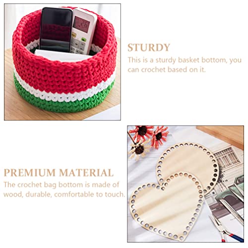 Milisten Wooden Mini Cross Stitch Fixing Frame 6X6 Inch Craft Bag Base with Holes for DIY Crochet Knitting Basket Shaping Pad - Image 4