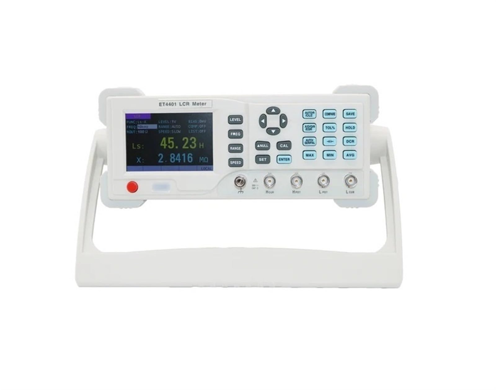 LCR Meters, ET4401/ET4410 LCR Digital Bridge Resistance Impedance Capacitance Inductance Measurement Instrument Benchtop Instrument,for Capacitor Resistor(ET4401)